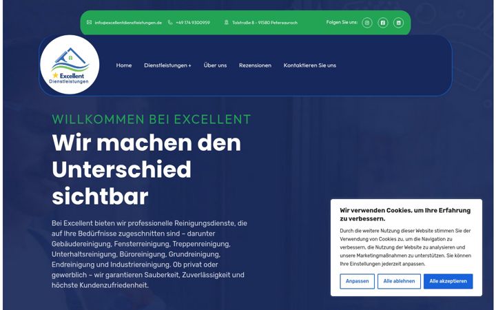 Screenshot of excellentdienstleistungen.de