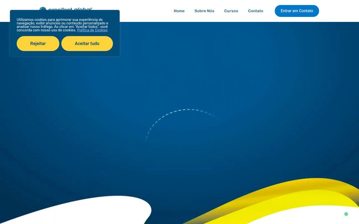 Screenshot of excellentglobalidiomas.com.br