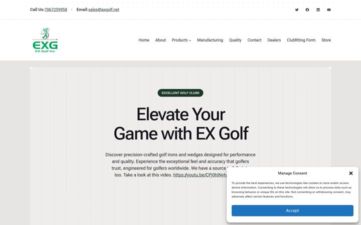 Screenshot of excellentgolfclubs.com