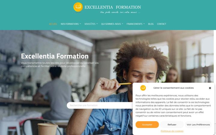 Screenshot of excellentia-formation.fr
