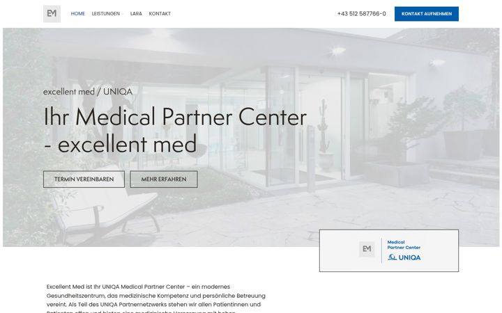 Screenshot of excellentmed.at