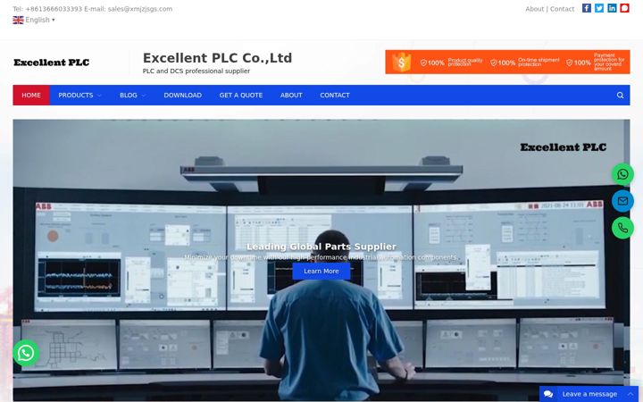 Screenshot of excellentplc.com
