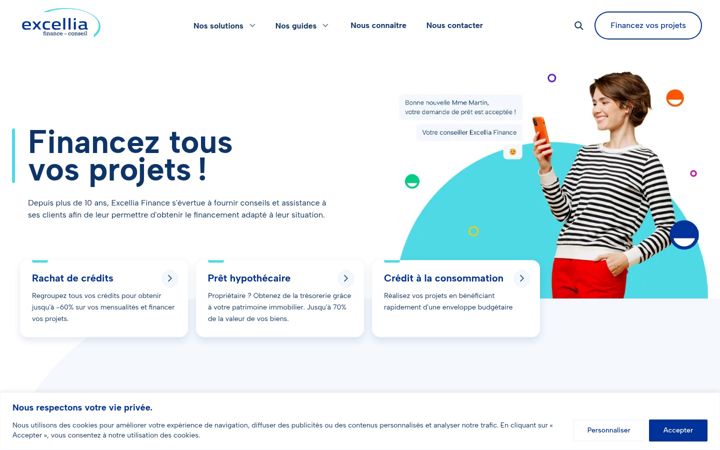 Screenshot of excellia-finance.fr