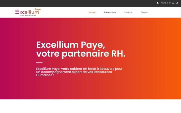 Screenshot of excellium-paye.fr