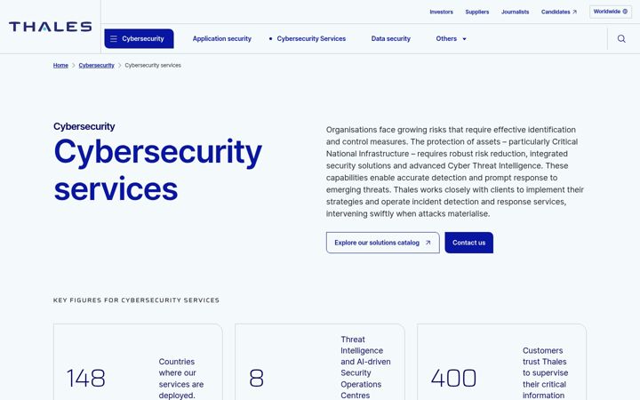 Screenshot of excellium-services.com