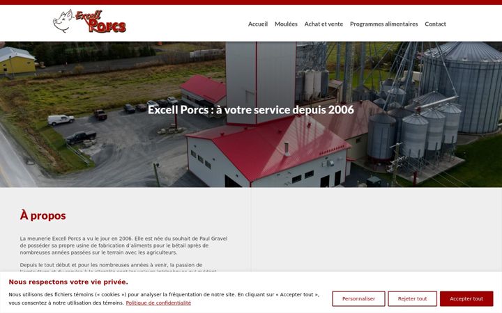 Screenshot of excellporcs.com