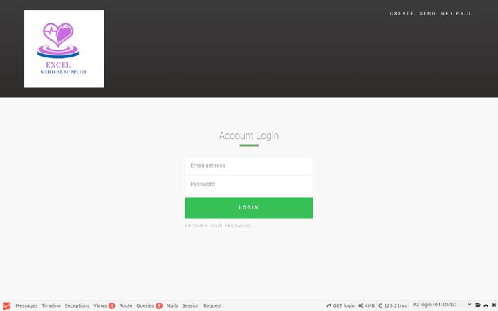 Screenshot of excelmed.co.ke