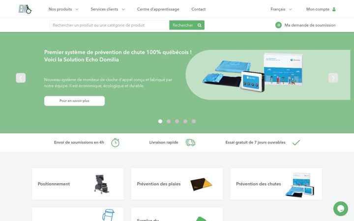 Screenshot of excelmedical.ca
