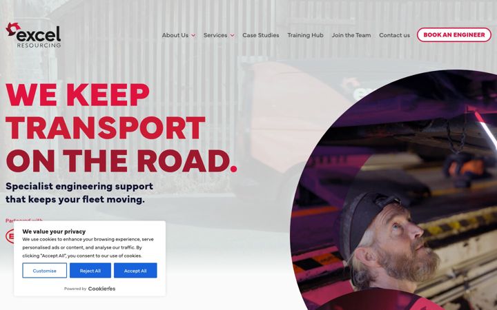 Zrzut ekranu excelresourcing.co.uk