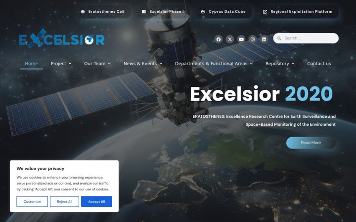 Screenshot of excelsior2020.eu
