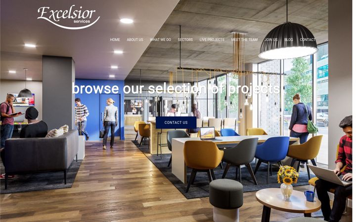 Screenshot of excelsiorservices.co.uk