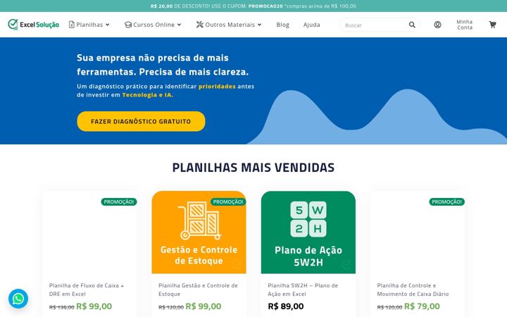 Screenshot di excelsolucao.com.br