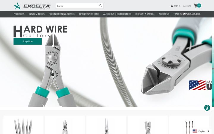 Screenshot of excelta.com