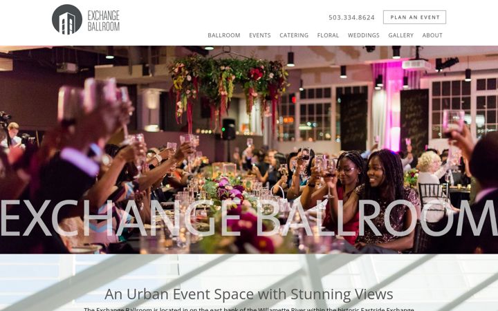 Screenshot of exchangeballroom.com