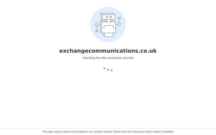 Screenshot of exchangecommunications.co.uk