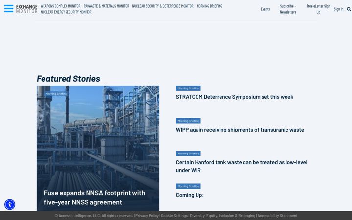 Screenshot of exchangemonitor.com