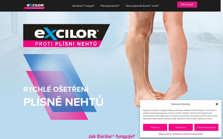 Screenshot of excilor.cz