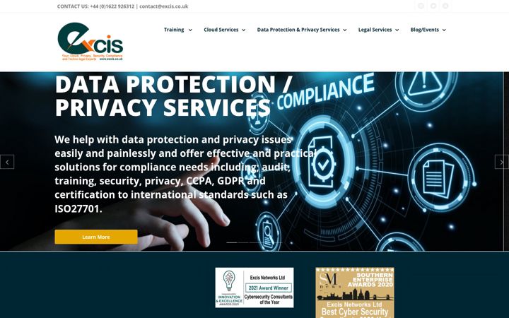 Screenshot of excis.co.uk