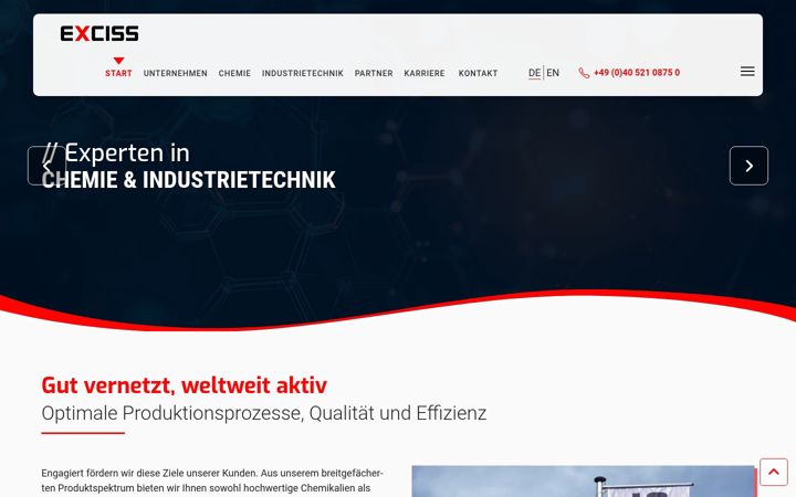 Screenshot of exciss.com