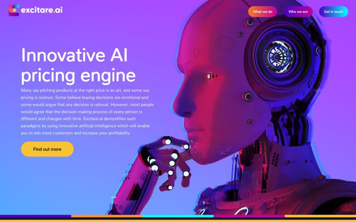 Screenshot of excitare.ai