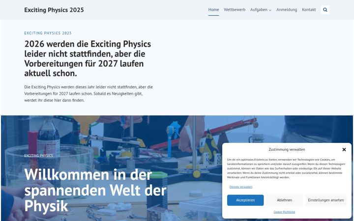 Zrzut ekranu exciting-physics.info