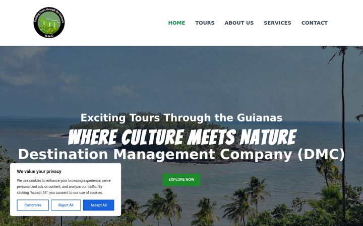 Screenshot of exciting-tours.com