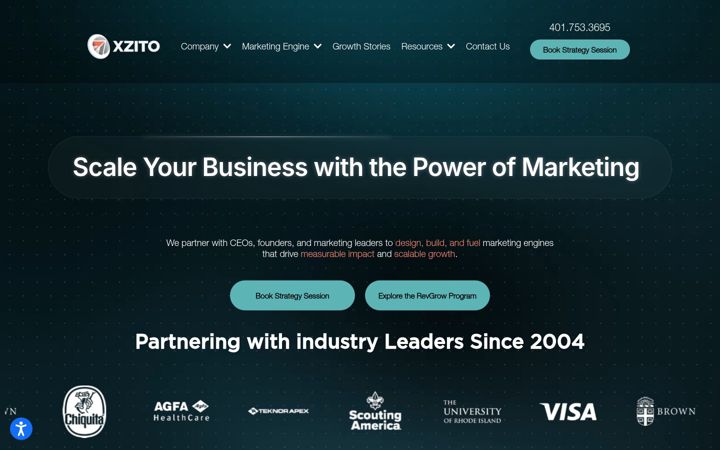 Screenshot of excitingagency.com