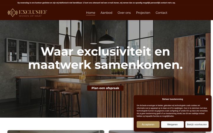 Screenshot of exclusiefwonenopmaat.nl