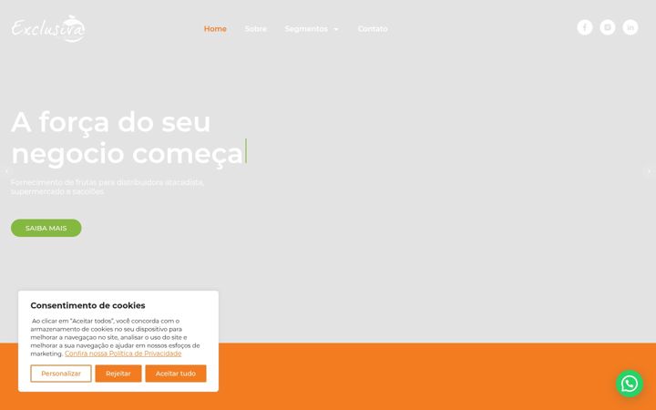 Screenshot di exclusivaalimentos.com.br