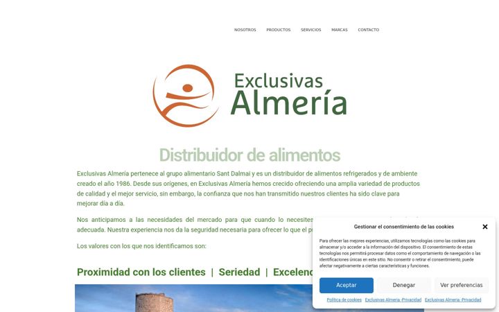 Screenshot of exclusivasalmeria.com