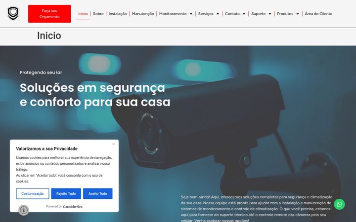 Screenshot di exclusivaseguranca.seg.br