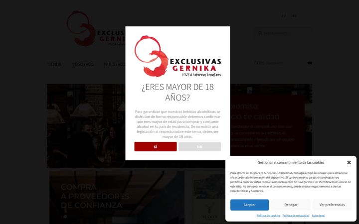 Screenshot of exclusivasgernika.com