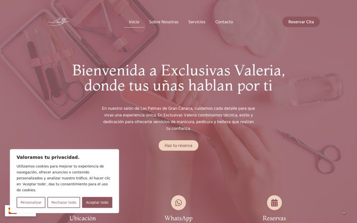 Screenshot of exclusivasvaleria.es