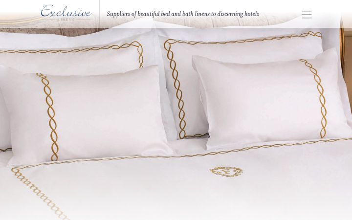Screenshot of exclusive-linens.co.uk