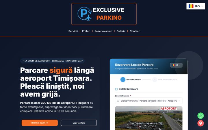 Screenshot of exclusive-parking.ro