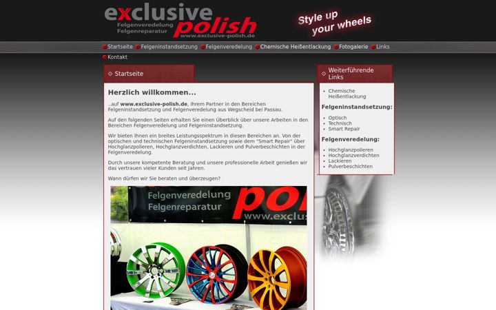 Screenshot of exclusive-polish.de
