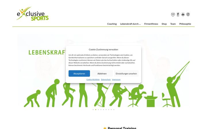 Screenshot of exclusive-sports.de