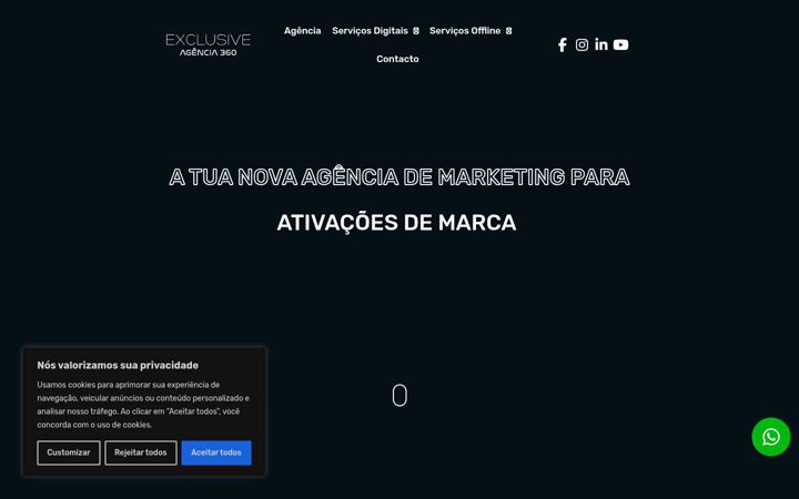 Екранна снимка на exclusiveagencia360.pt