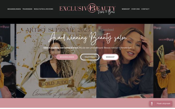 Screenshot of exclusivebeauty.nl