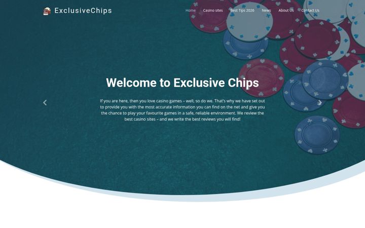 Screenshot of exclusivechips.com