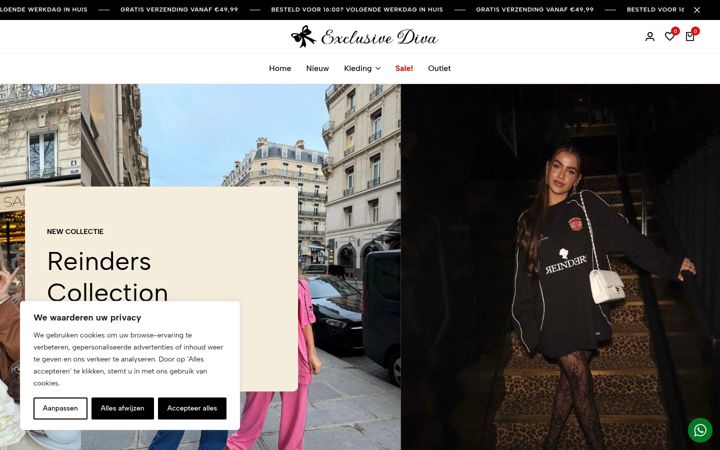 Screenshot of exclusivediva.nl