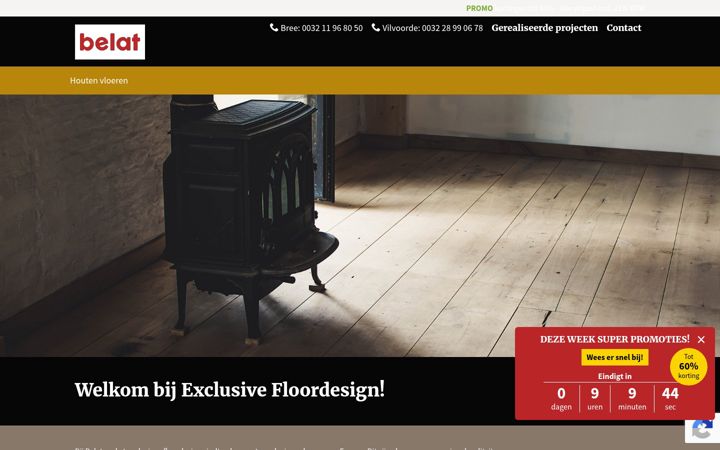 Snímek obrazovky exclusivefloordesign.be