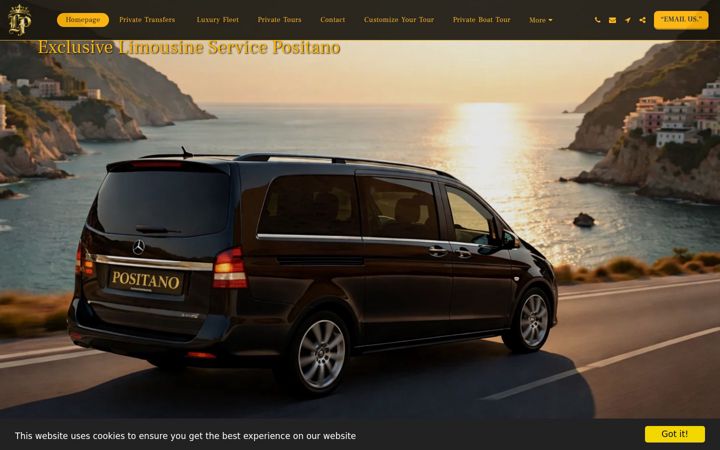 Skjámynd af exclusivelimoservice.net