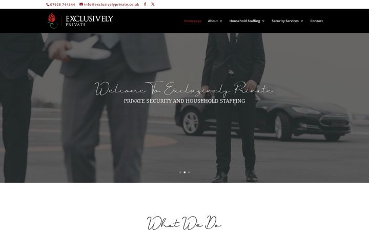 Screenshot of exclusivelyprivate.co.uk