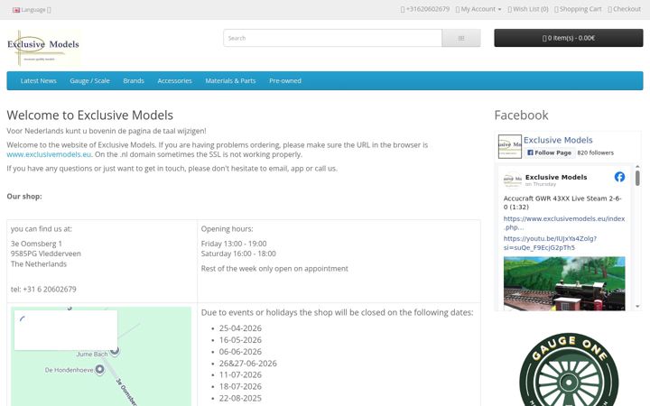 Screenshot of exclusivemodels.eu