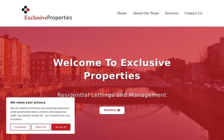 Skærmbillede af exclusiveproperties.ie