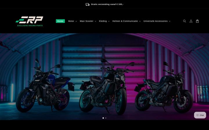 Screenshot of exclusiveracingparts.nl