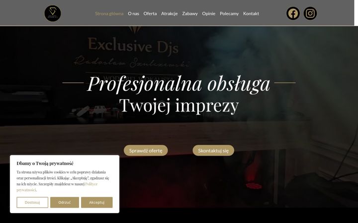Screenshot of exclusiveweddingdjs.pl