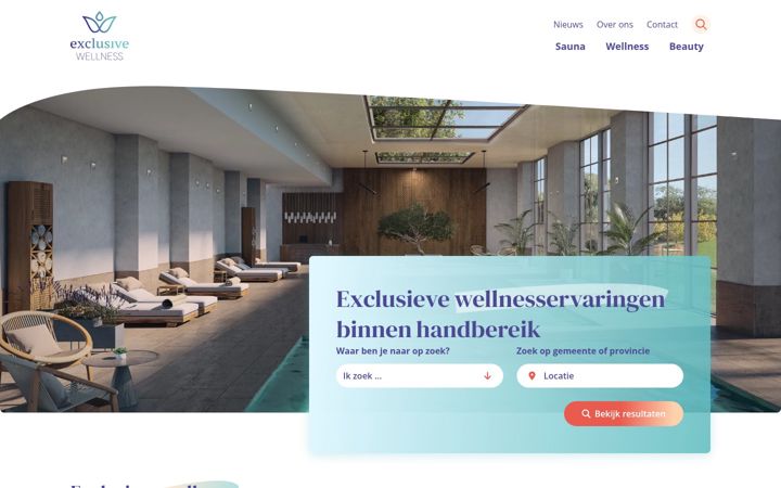 Snímek obrazovky exclusivewellness.be
