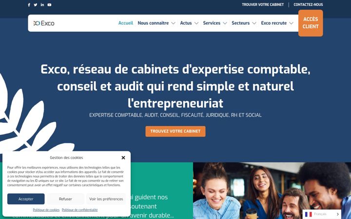Screenshot of exco.fr